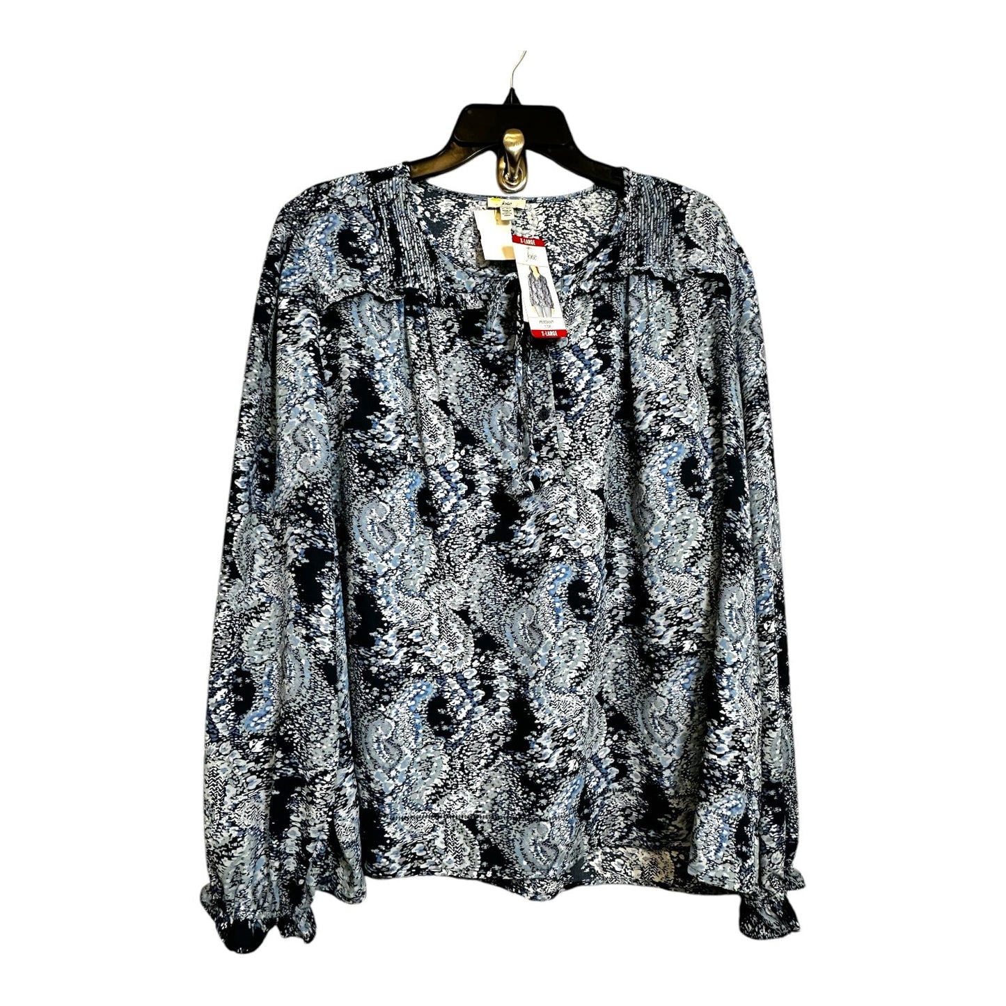 Top Long Sleeve By Joie In Navy, Size: Xl