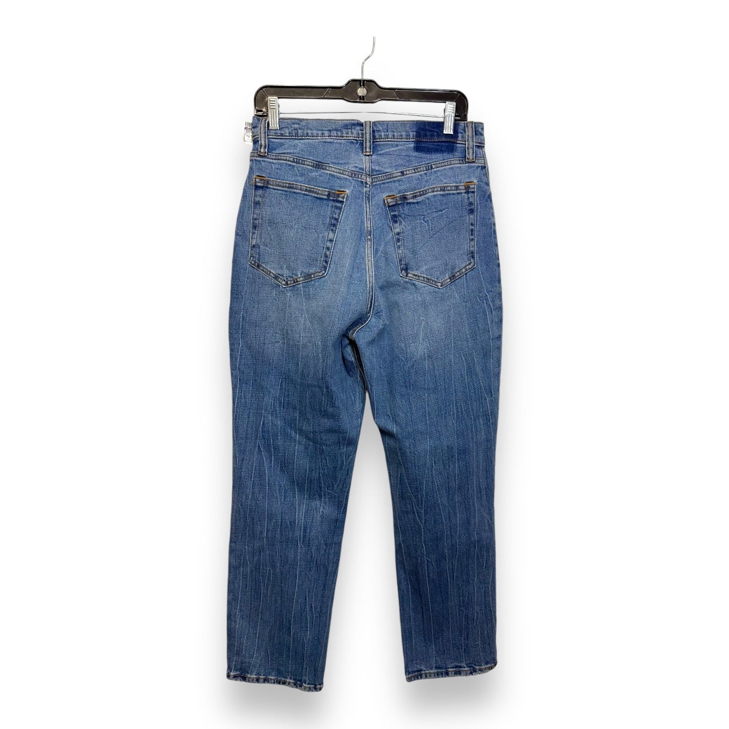 The Ankle Straight Ultra High Rise - curve love Jeans By Abercrombie And Fitch In Denim, Size: 8