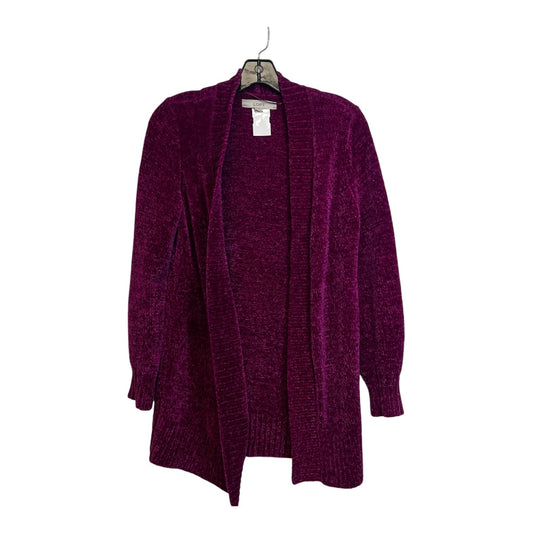 Cardigan By Loft O In Plum, Size: S