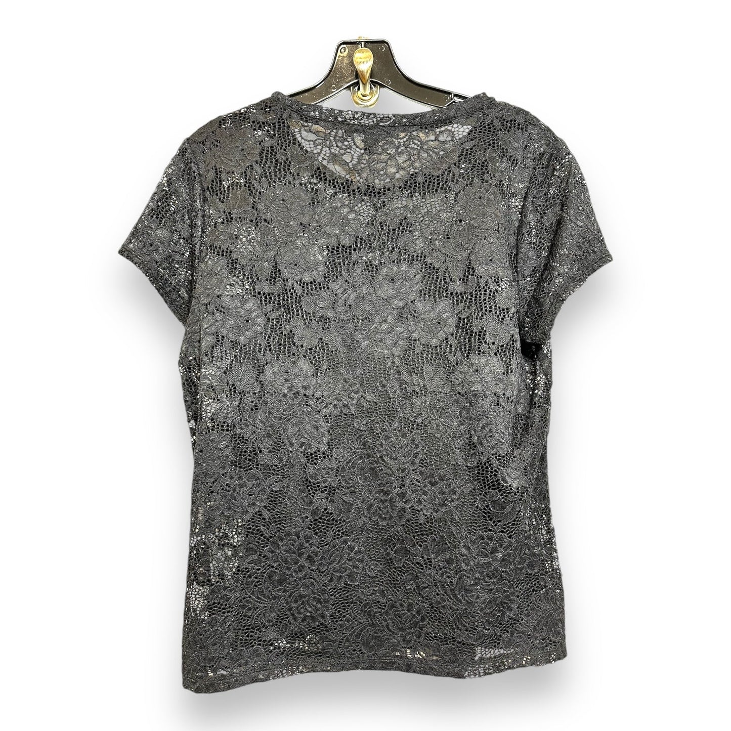 Top Short Sleeve By Inc O In Black, Size: M