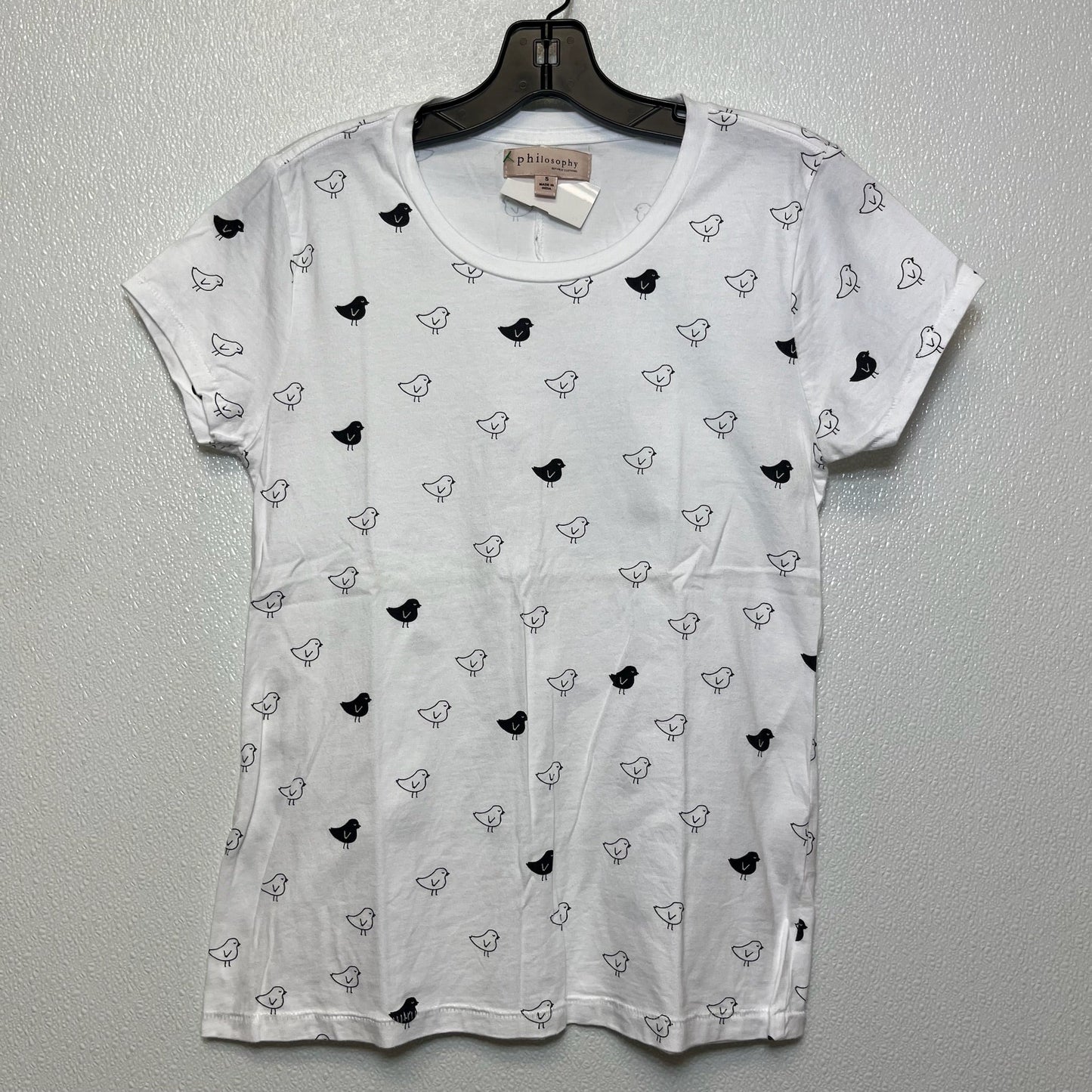 White Top Short Sleeve Philosophy, Size S