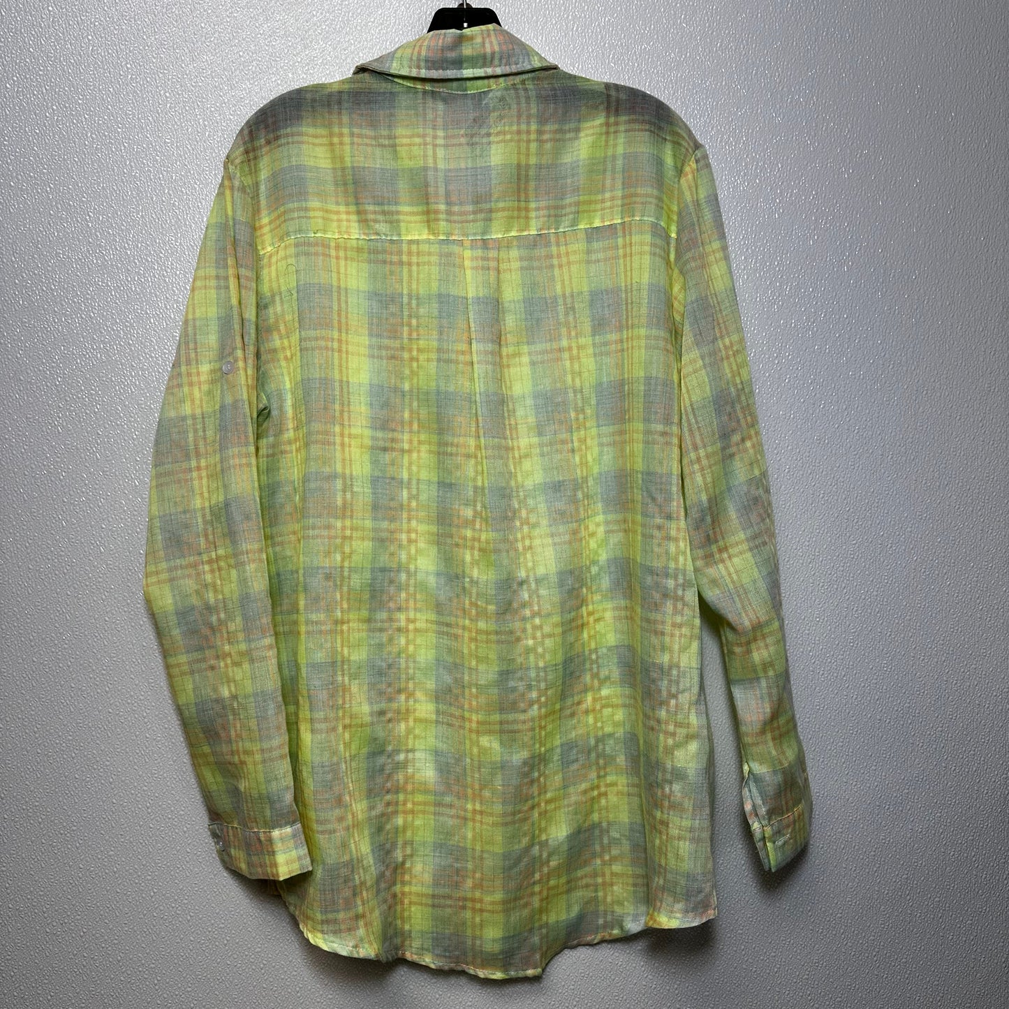 Pastel Blouse Long Sleeve Clothes Mentor, Size L