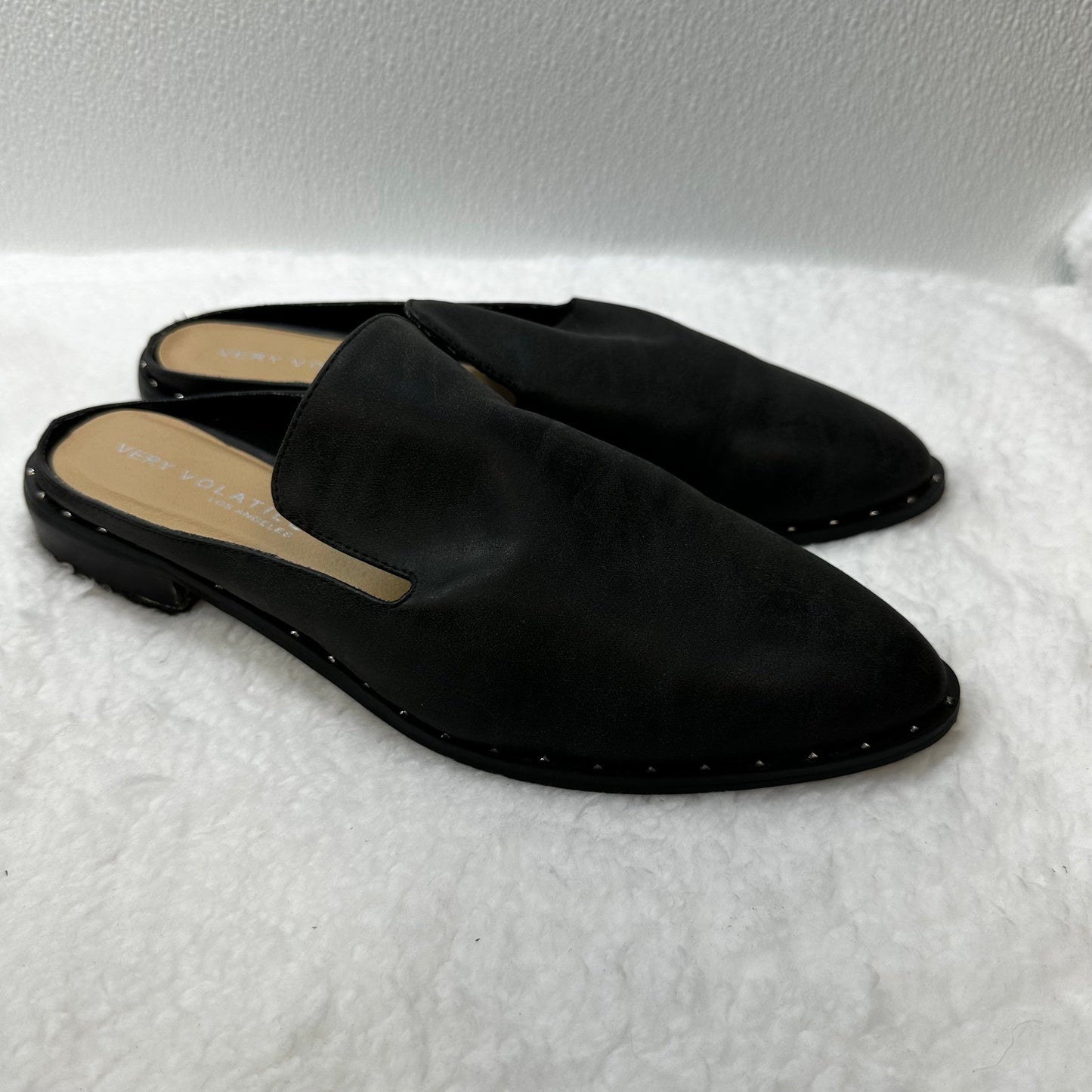 Black Shoes Flats Mule & Slide Cme, Size 10