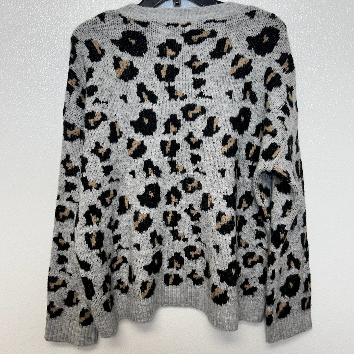 Animal Print Sweater Hem & Thread, Size S