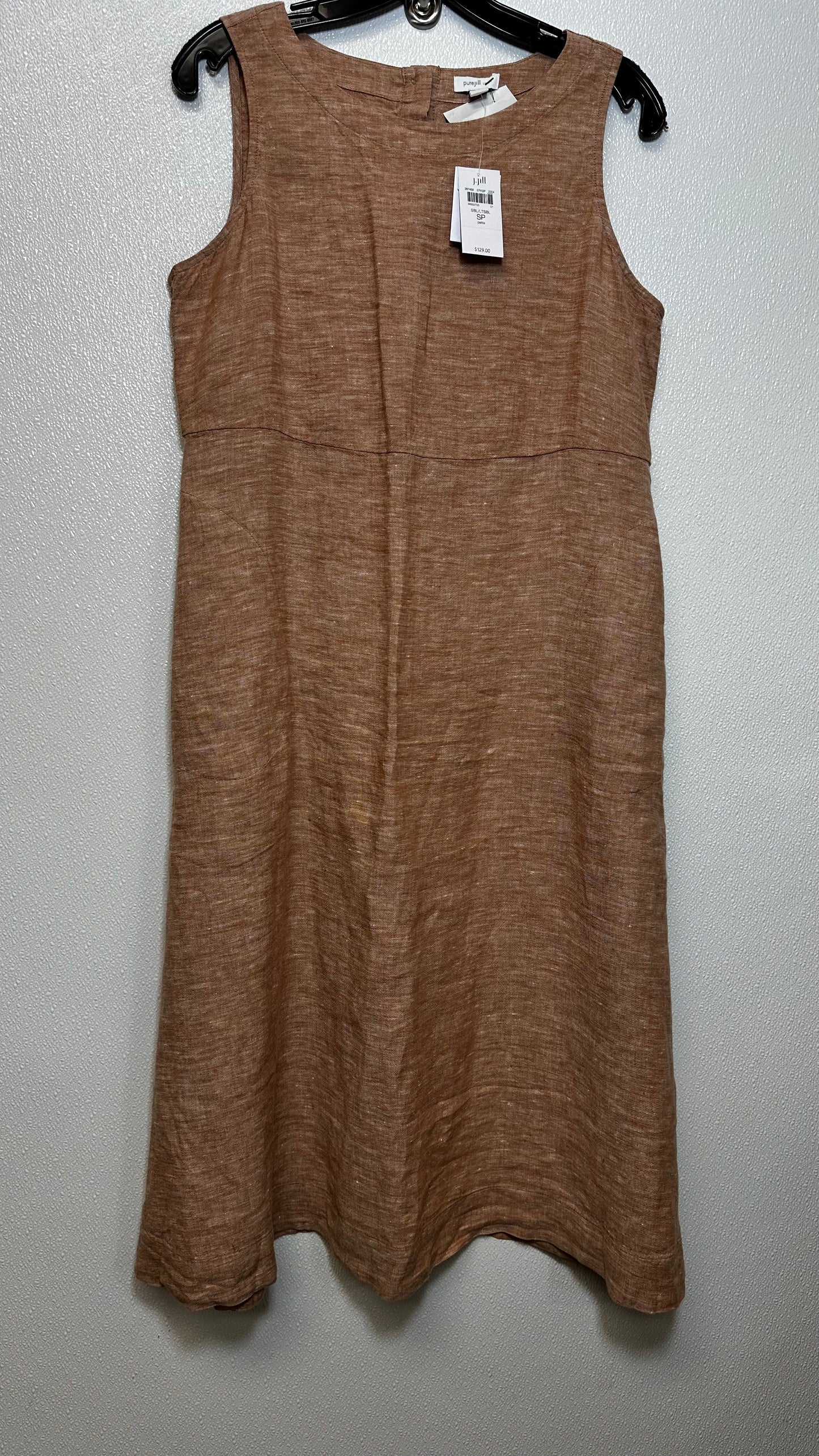 Chocolate Dress Casual Short Pure Jill, Size Petite   Small