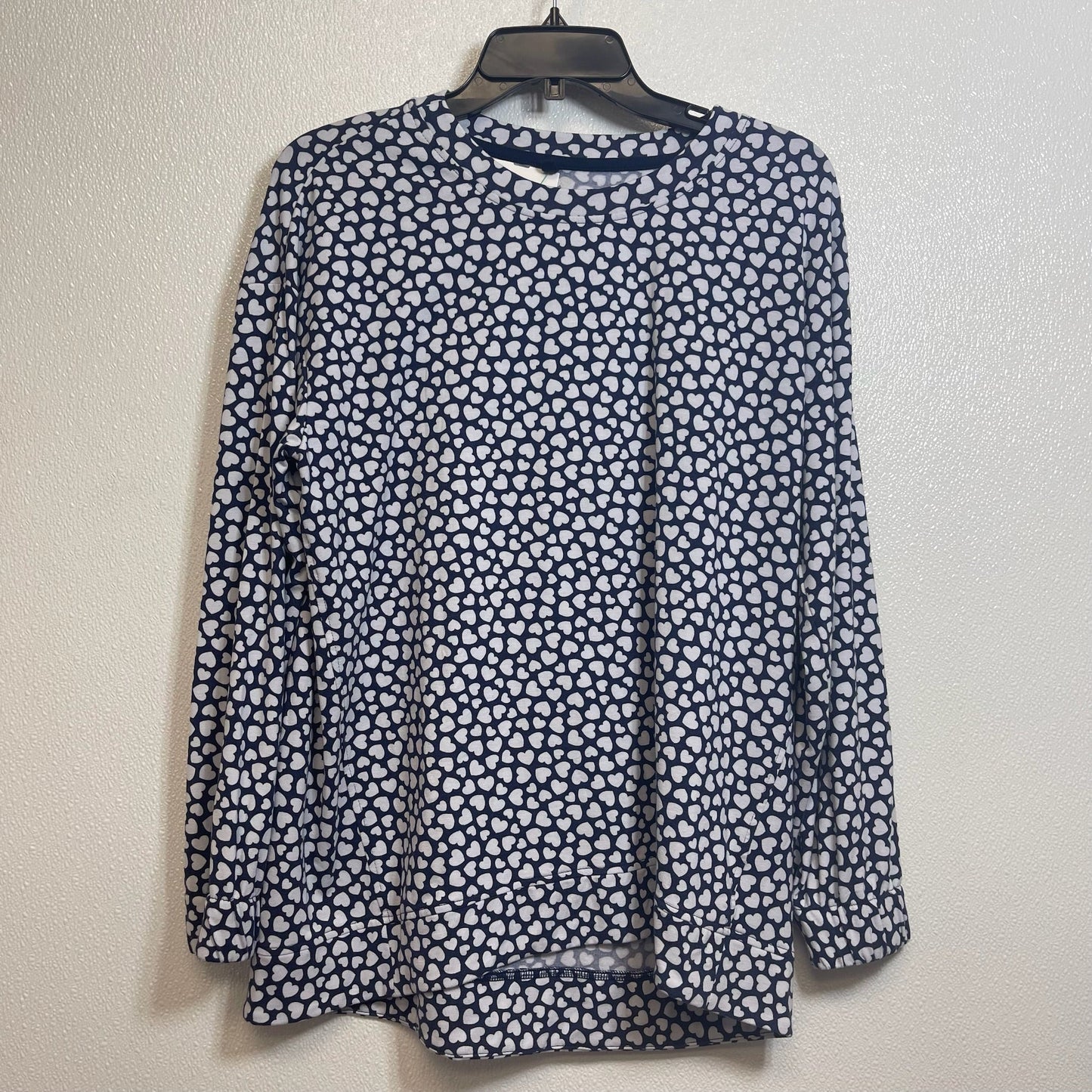 Top Long Sleeve By Lands End In Heart, Size: M