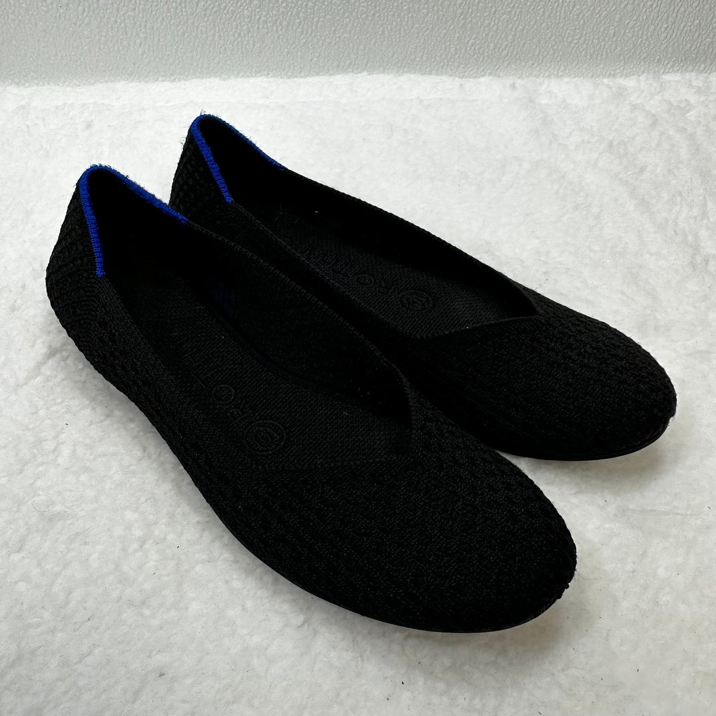 Black Shoes Flats Ballet Rothys, Size 5.5