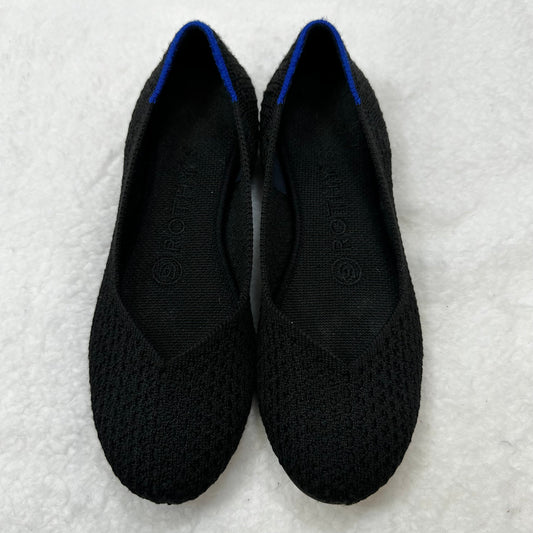 Black Shoes Flats Ballet Rothys, Size 5.5