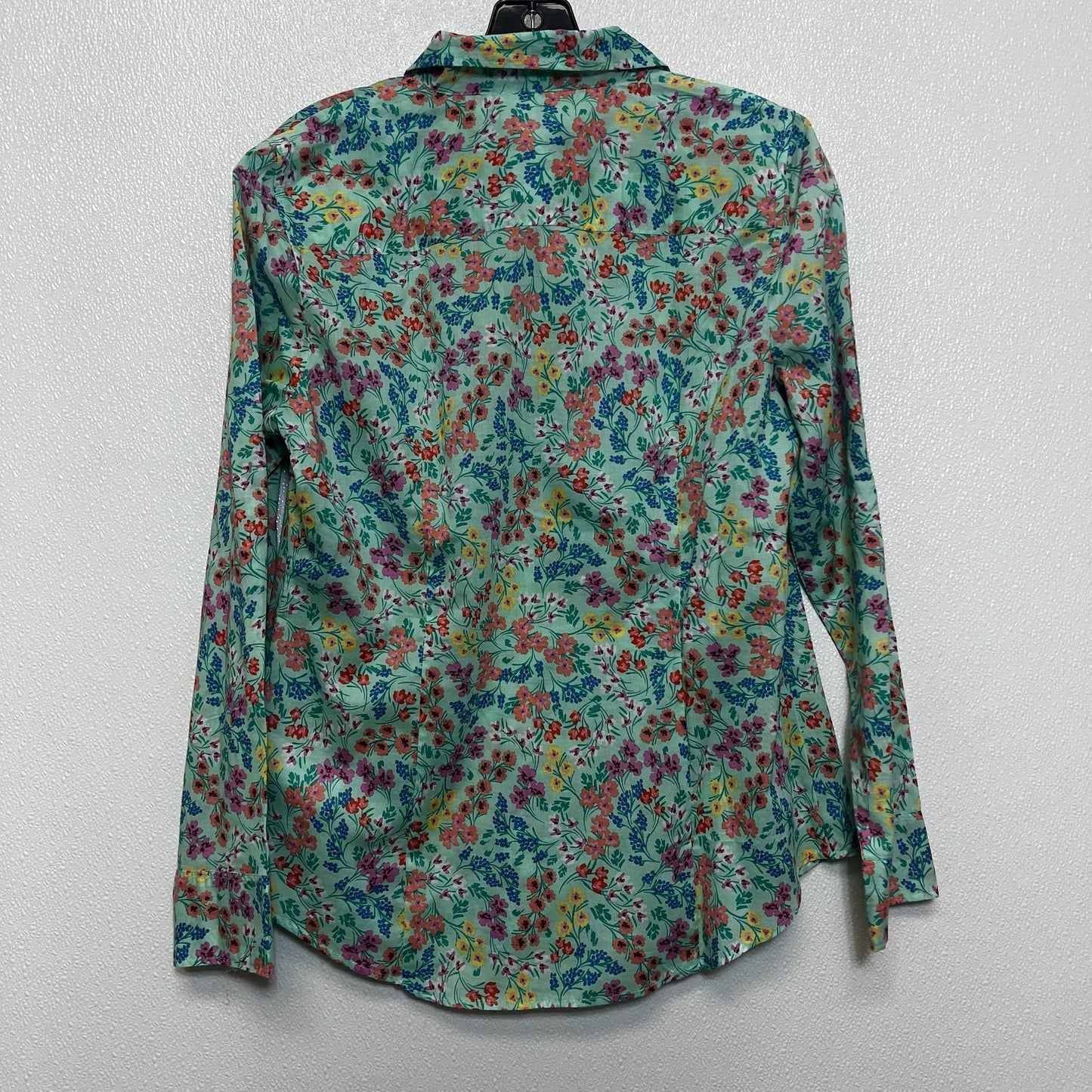 Top Long Sleeve By J Crew O In Floral, Size: L