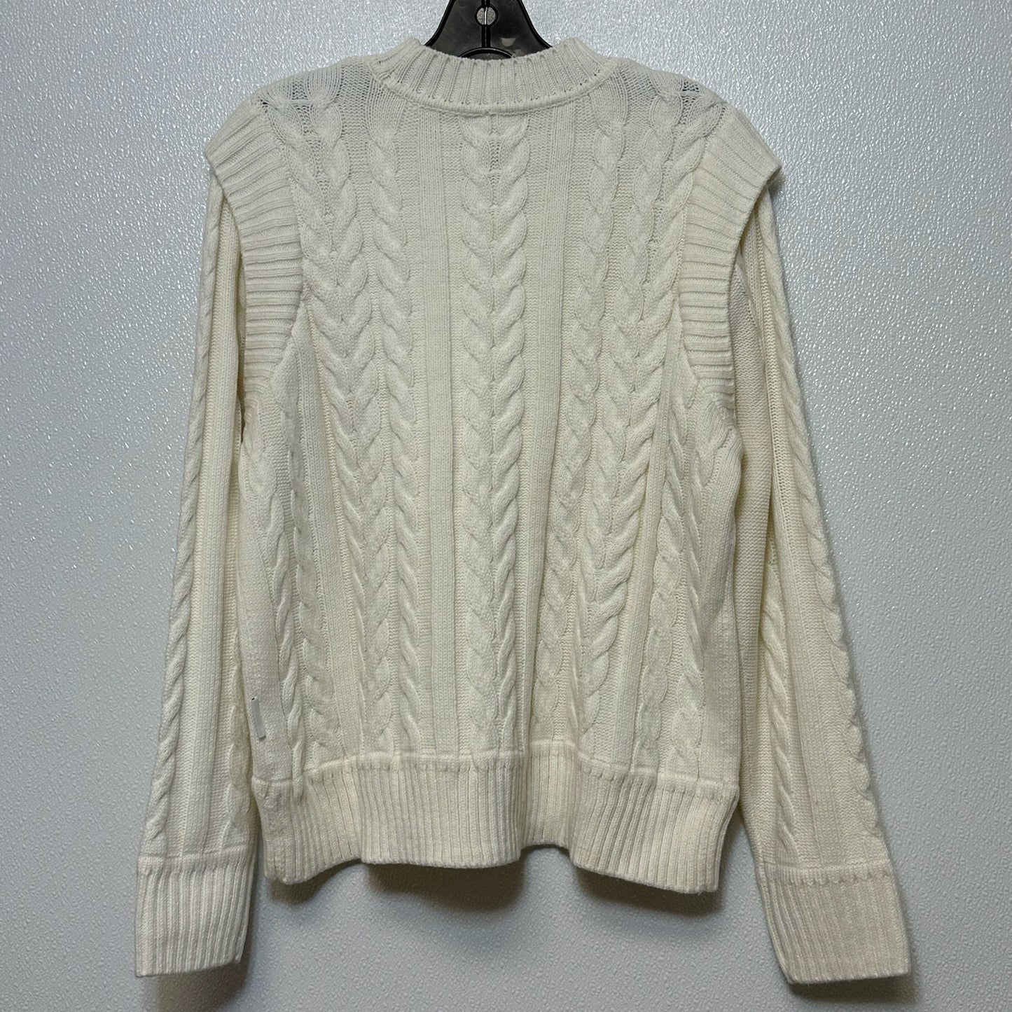 Sweater By Calvin Klein O In Ivory, Size: L