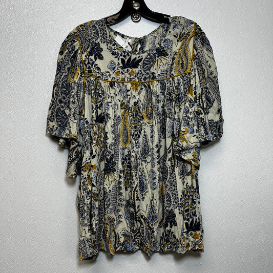 Beige Top Short Sleeve Maurices O, Size 2x
