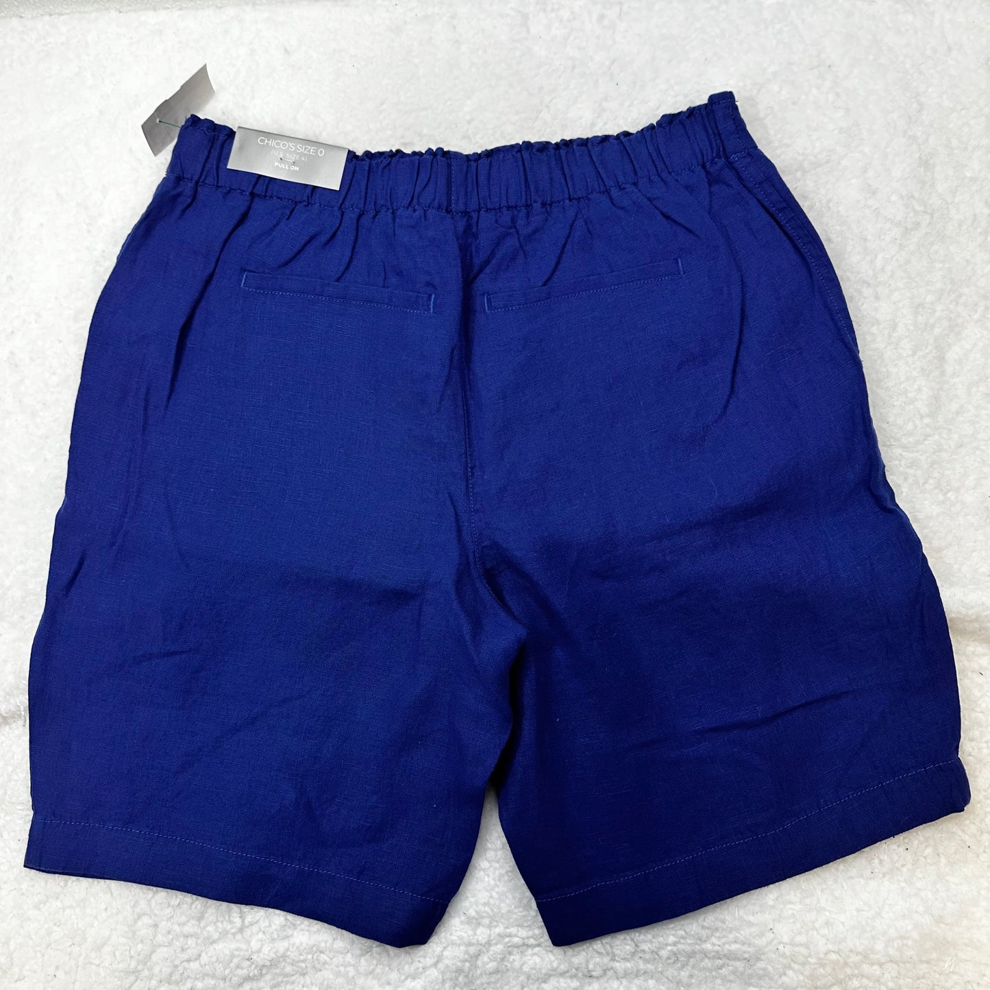 Royal Blue Shorts Chicos O, Size 4
