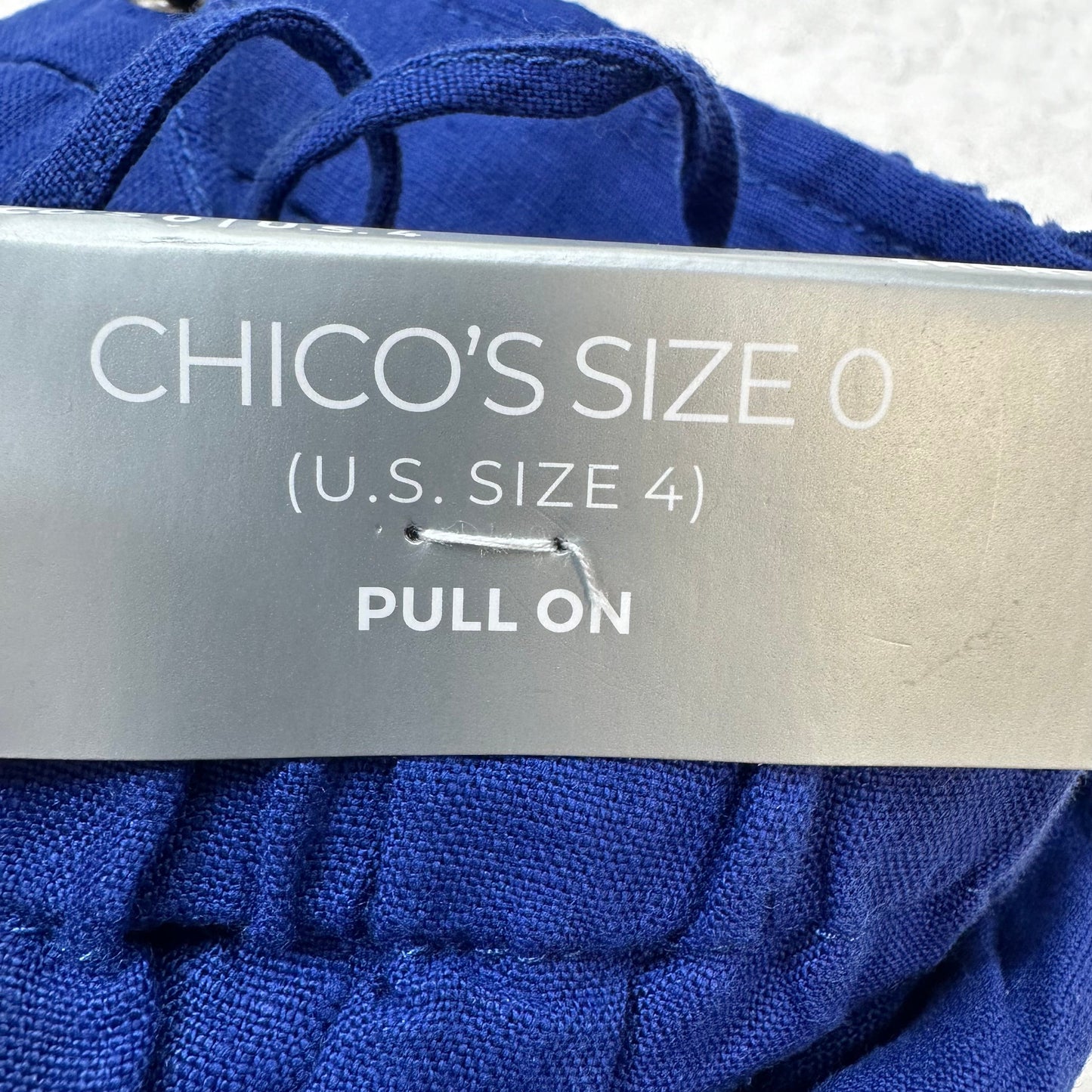 Royal Blue Shorts Chicos O, Size 4
