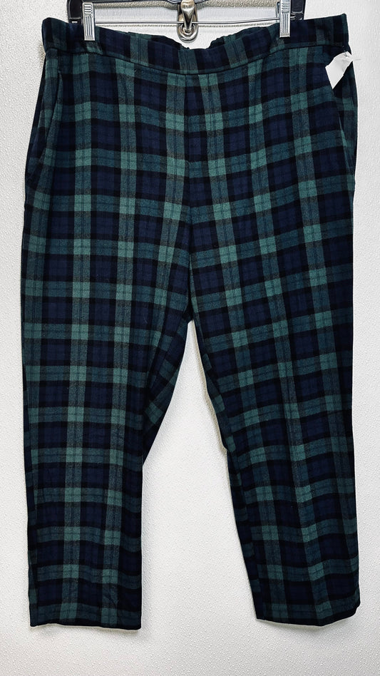 Plaid Pants Ankle Old Navy O, Size 16