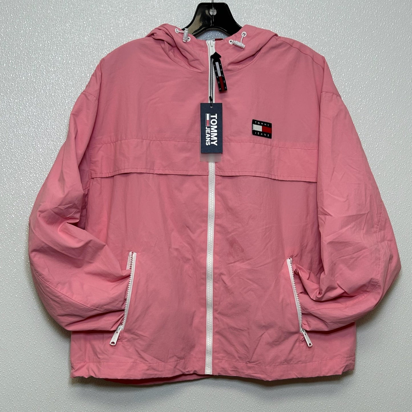 Pink Jacket Windbreaker Tommy Hilfiger O, Size M
