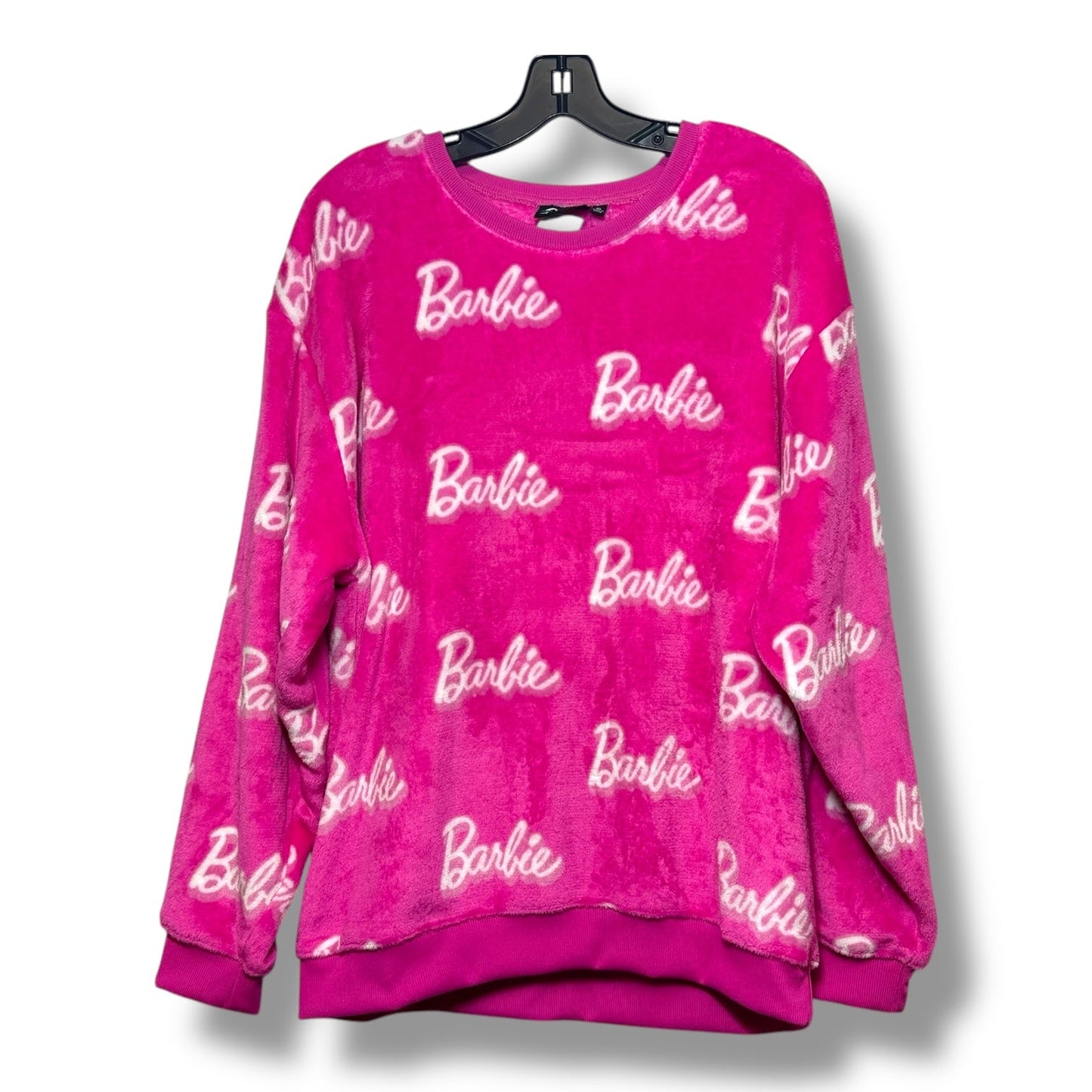 Barbie Top Long Sleeve By Cmf In Hot Pink, Size: Xl