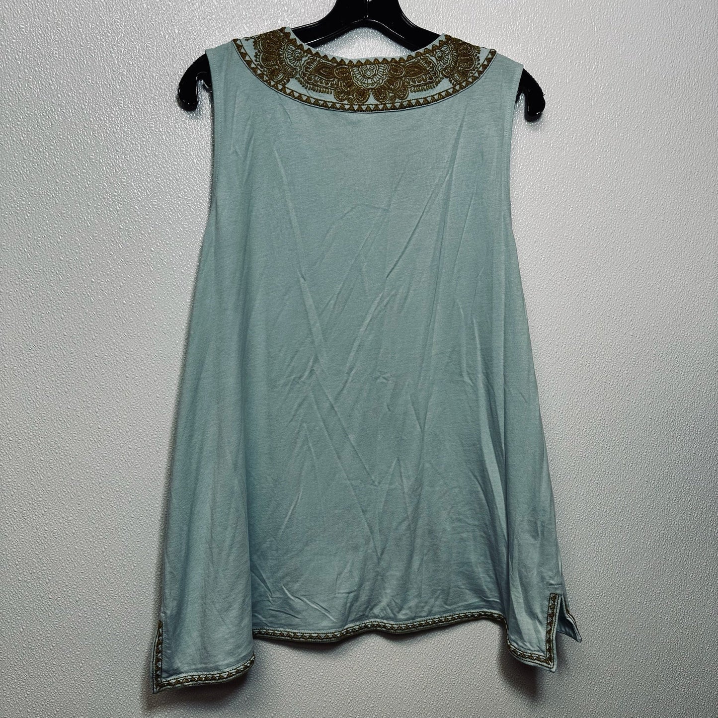 Light Blue Top Sleeveless J Jill O, Size L