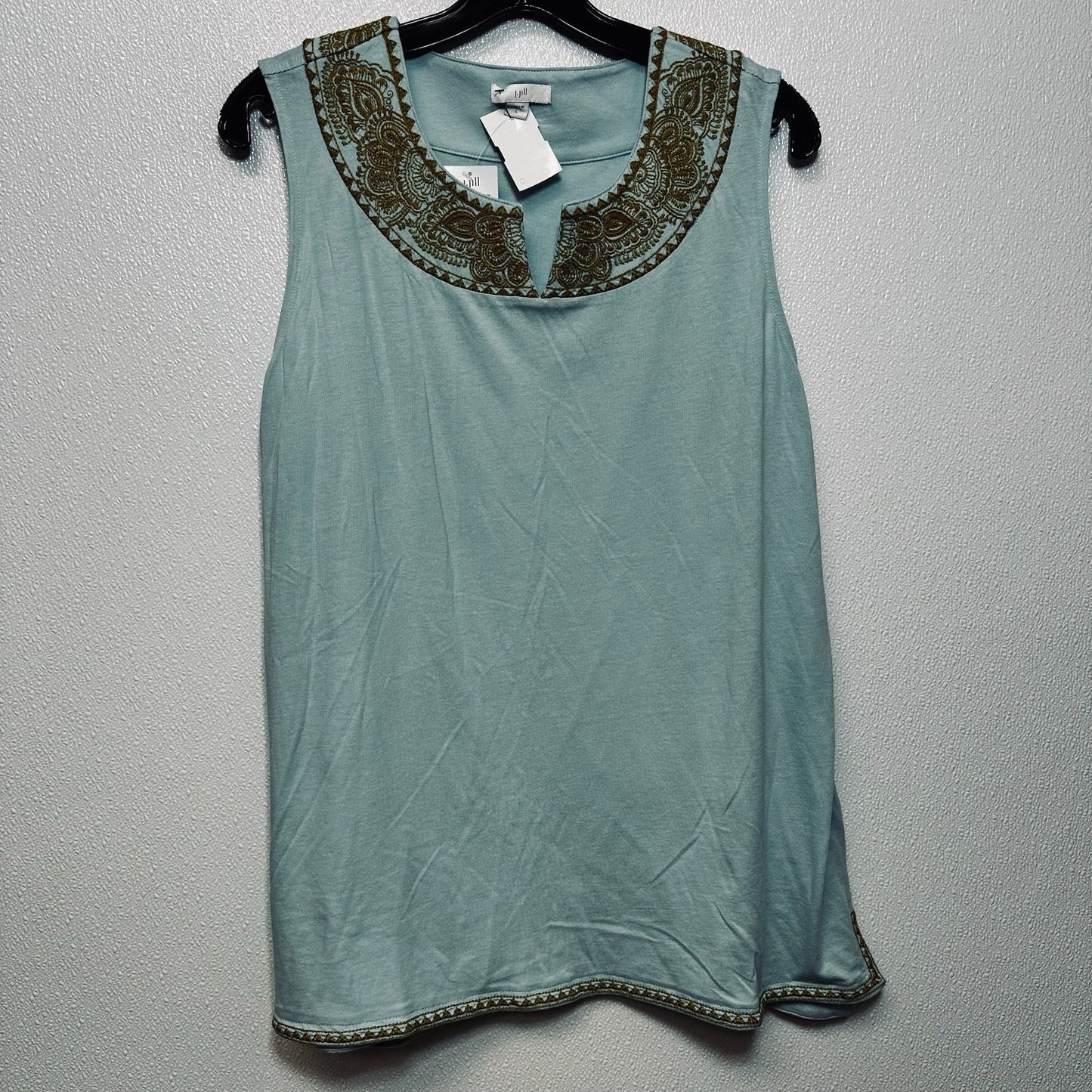 Light Blue Top Sleeveless J Jill O, Size L