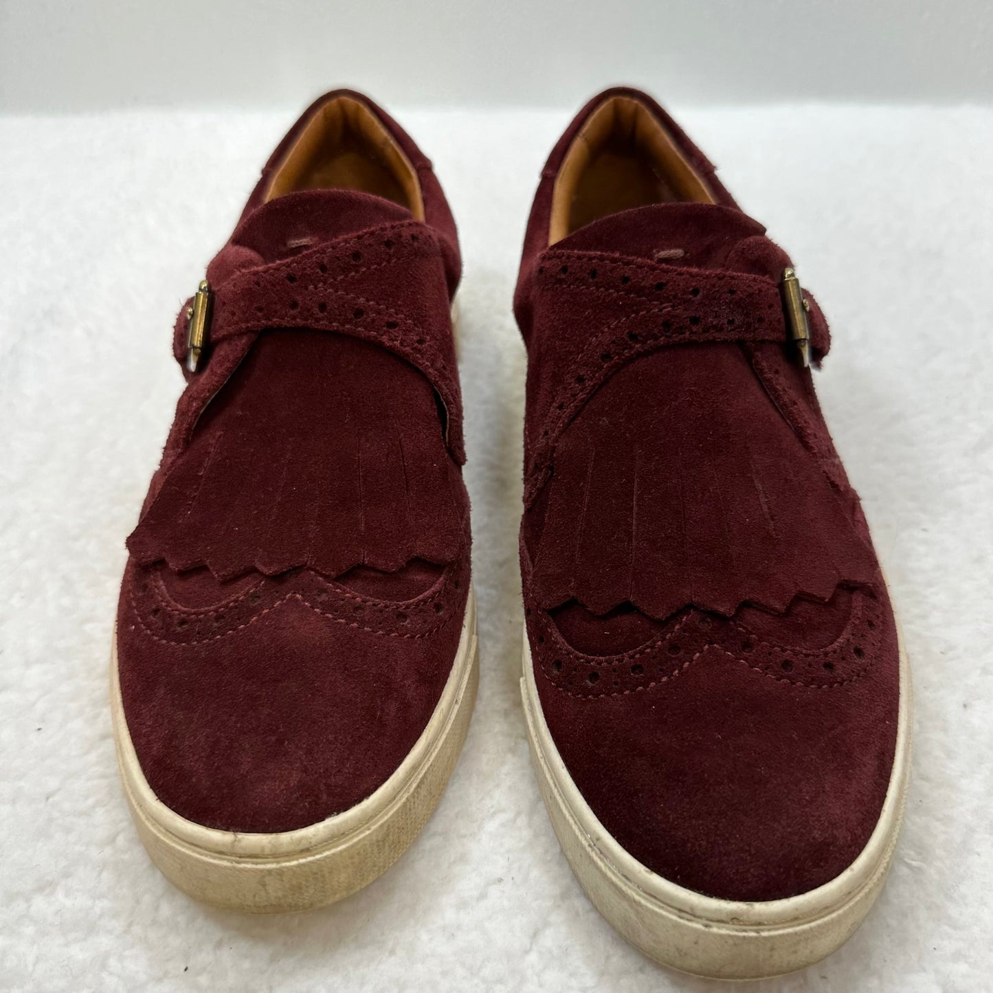 Wine Shoes Flats Loafer Oxford Frye, Size 8.5