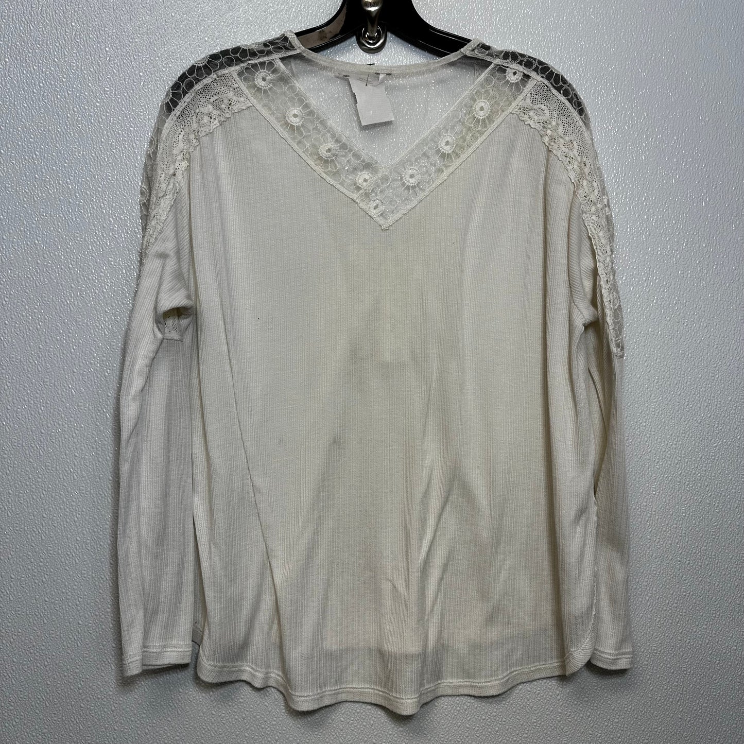 Ivory Top Long Sleeve Free People, Size S
