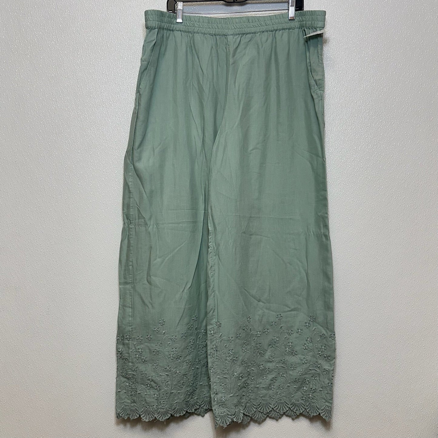 Sage Pants Cropped Soft Surroundings, Size 1x