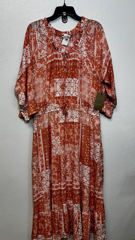 Coral Dress Casual Midi Frye And Co, Size Xxl