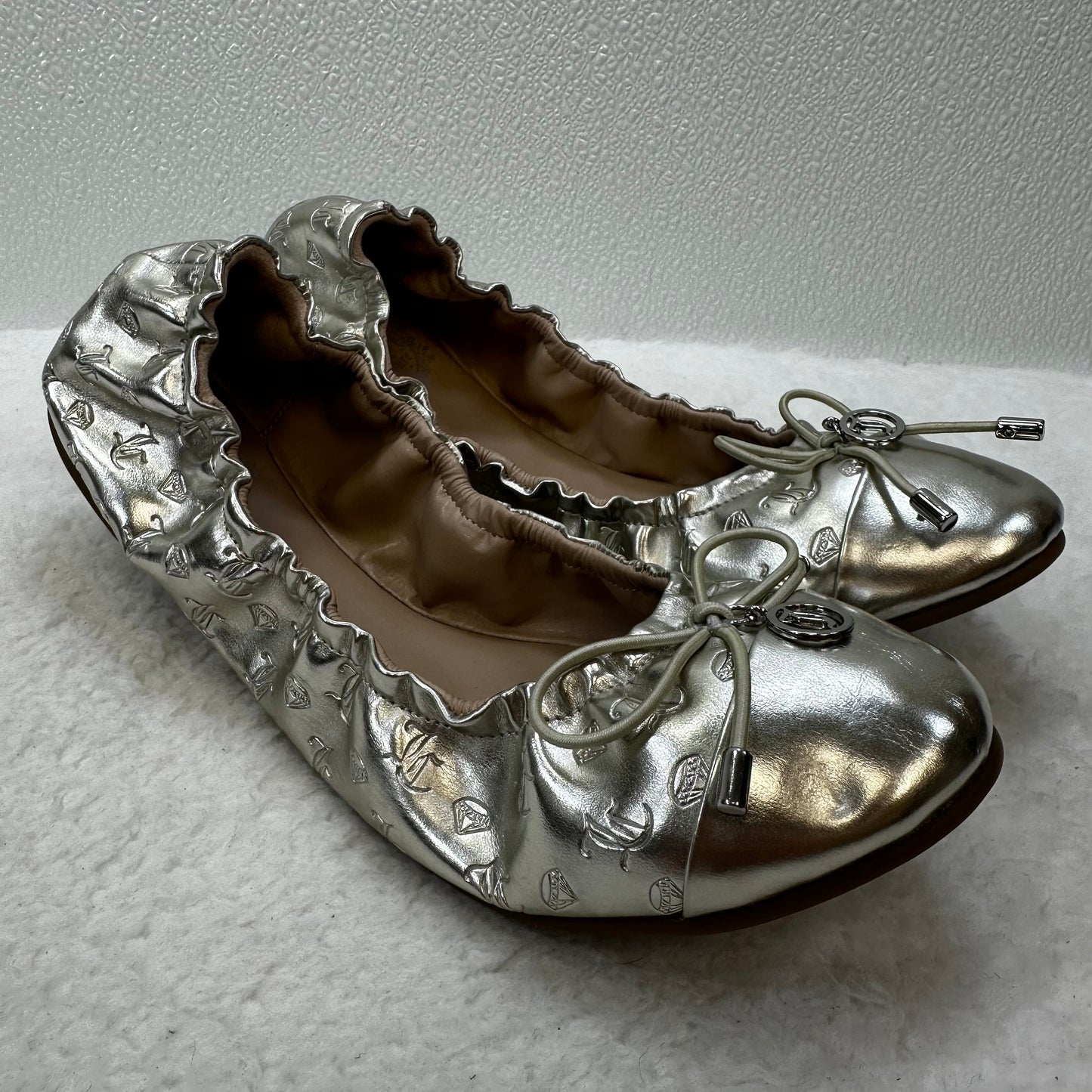 Metallic Shoes Flats Ballet Juicy Couture, Size 9