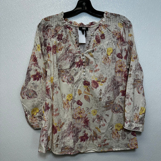 Floral Top Long Sleeve Paige O, Size M
