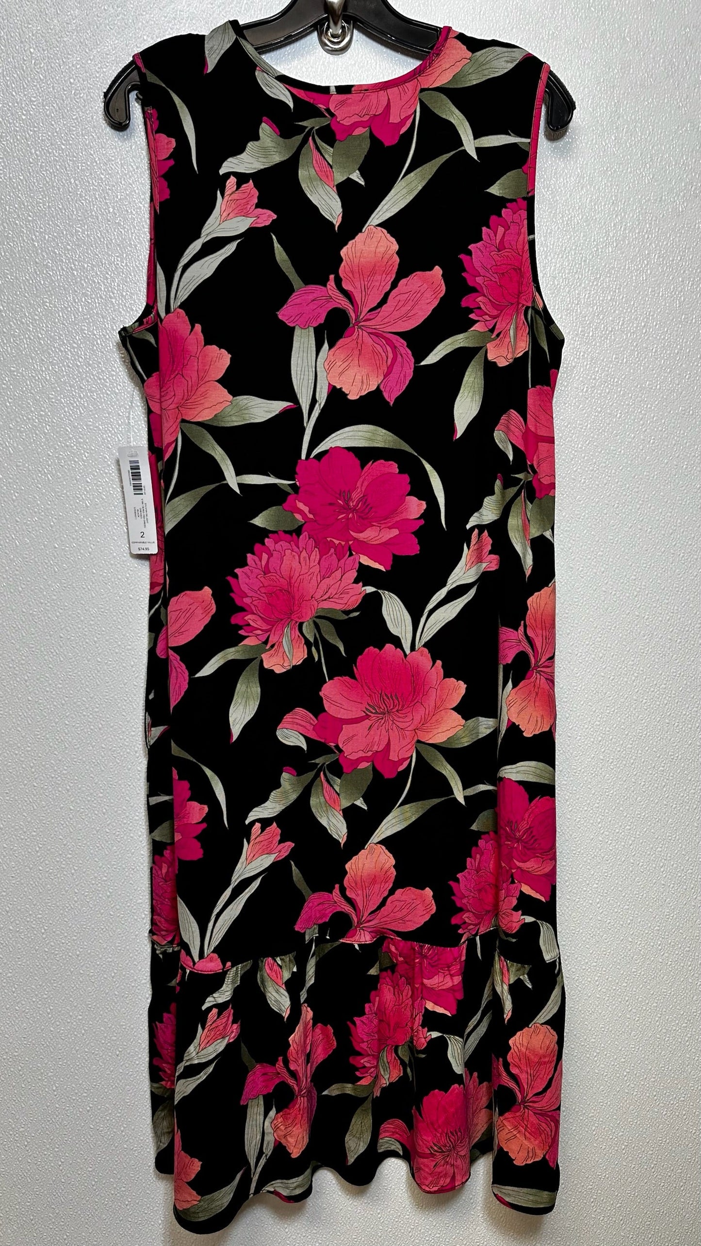 Floral Dress Casual Short Chicos O, Size 12