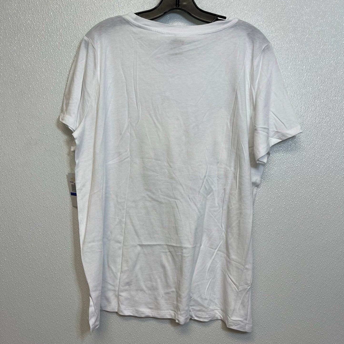 White Top Short Sleeve Michael By Michael Kors, Size Xl