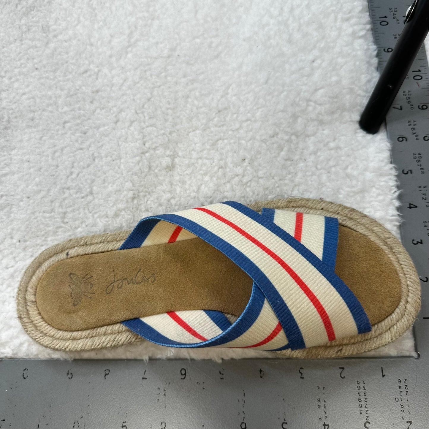 Ivory Sandals Flats Joules, Size 7