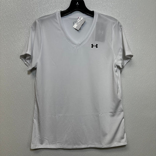 White Athletic Top Short Sleeve Under Armour, Size S