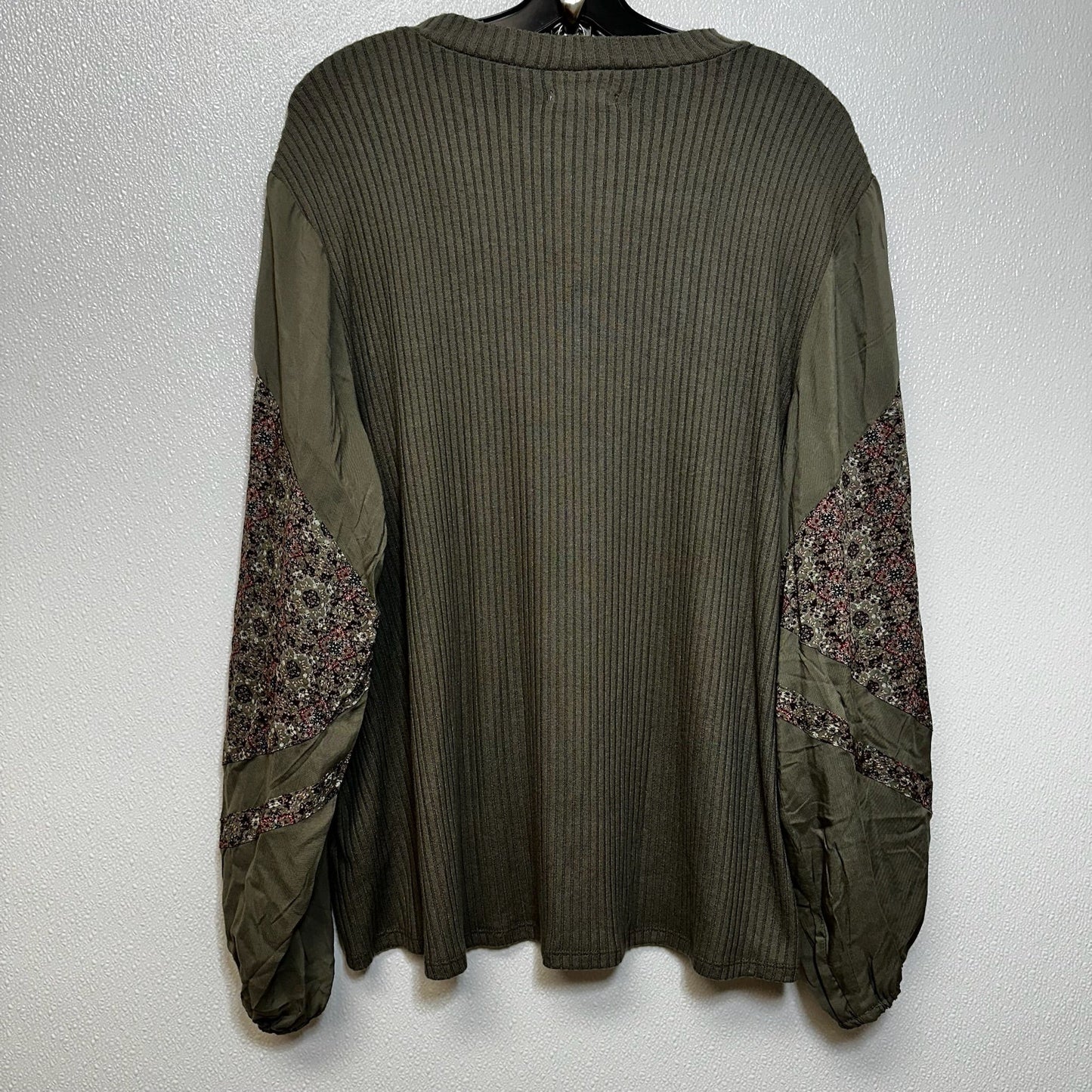 Olive Top Long Sleeve Maurices O, Size Xxl