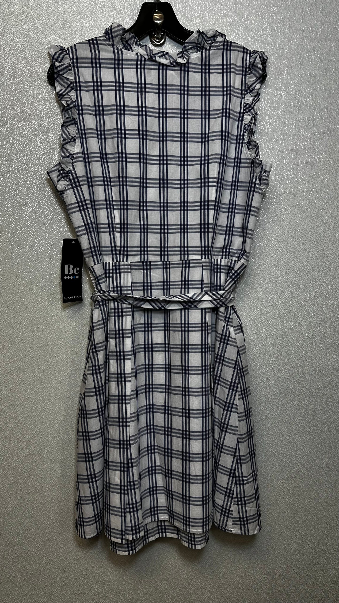 Plaid Dress Casual Short Clothes Mentor, Size 14