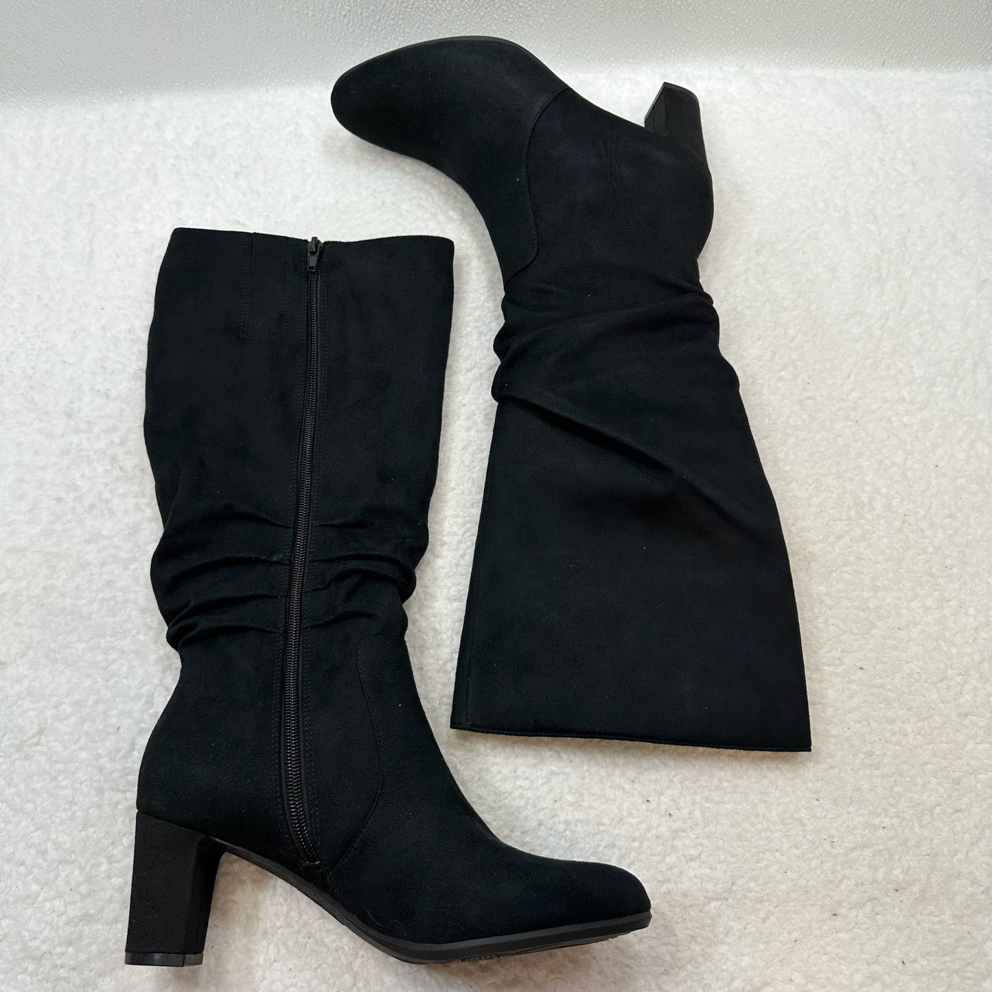 Black Boots Mid-calf Heels Life Stride, Size 8.5
