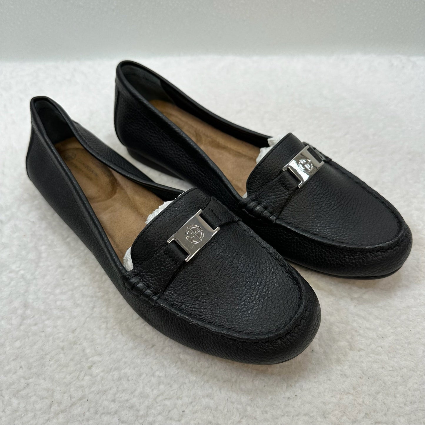 Black Shoes Flats Loafer Oxford Giani Bernini, Size 7