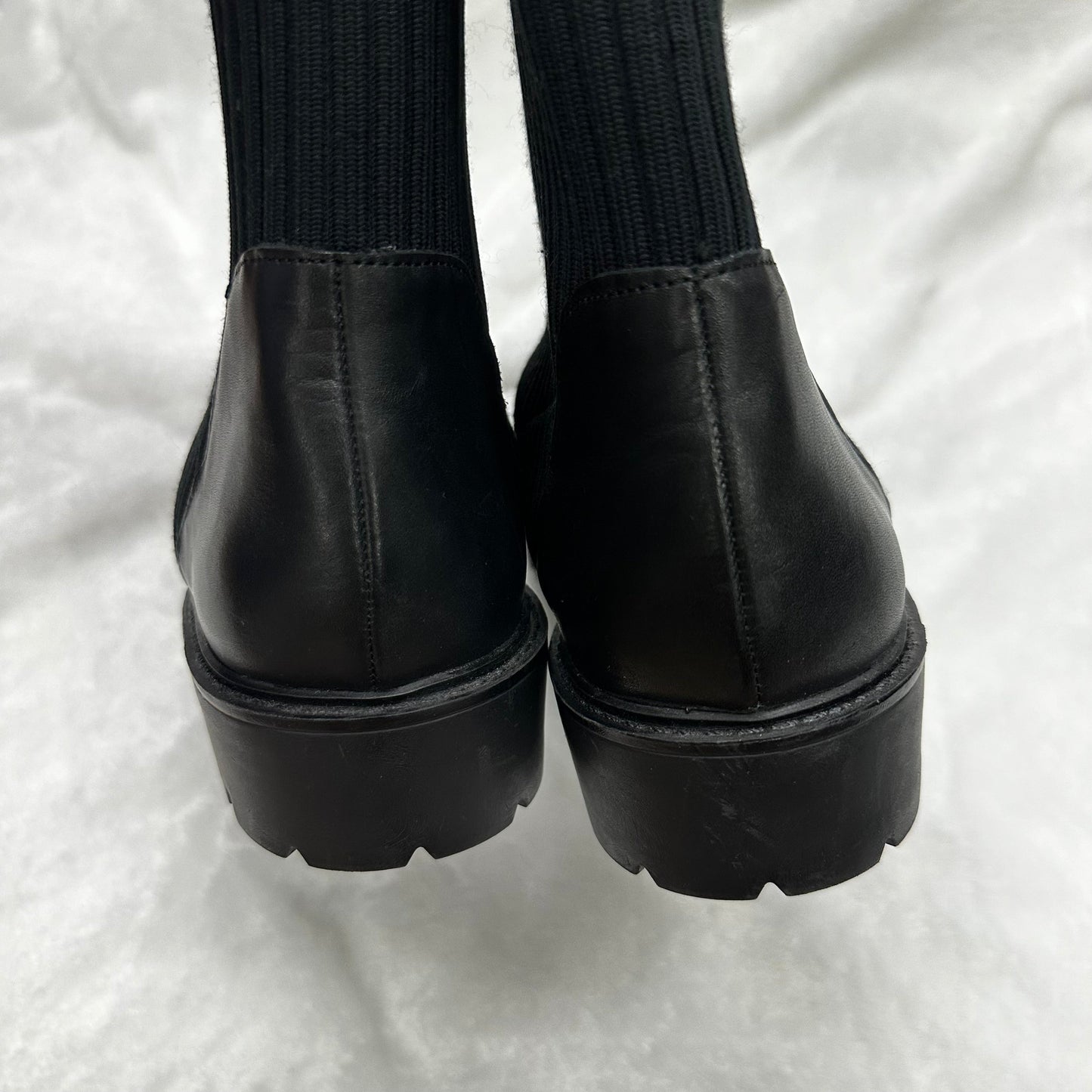 Black Boots Ankle Flats Charles By Charles David, Size 10