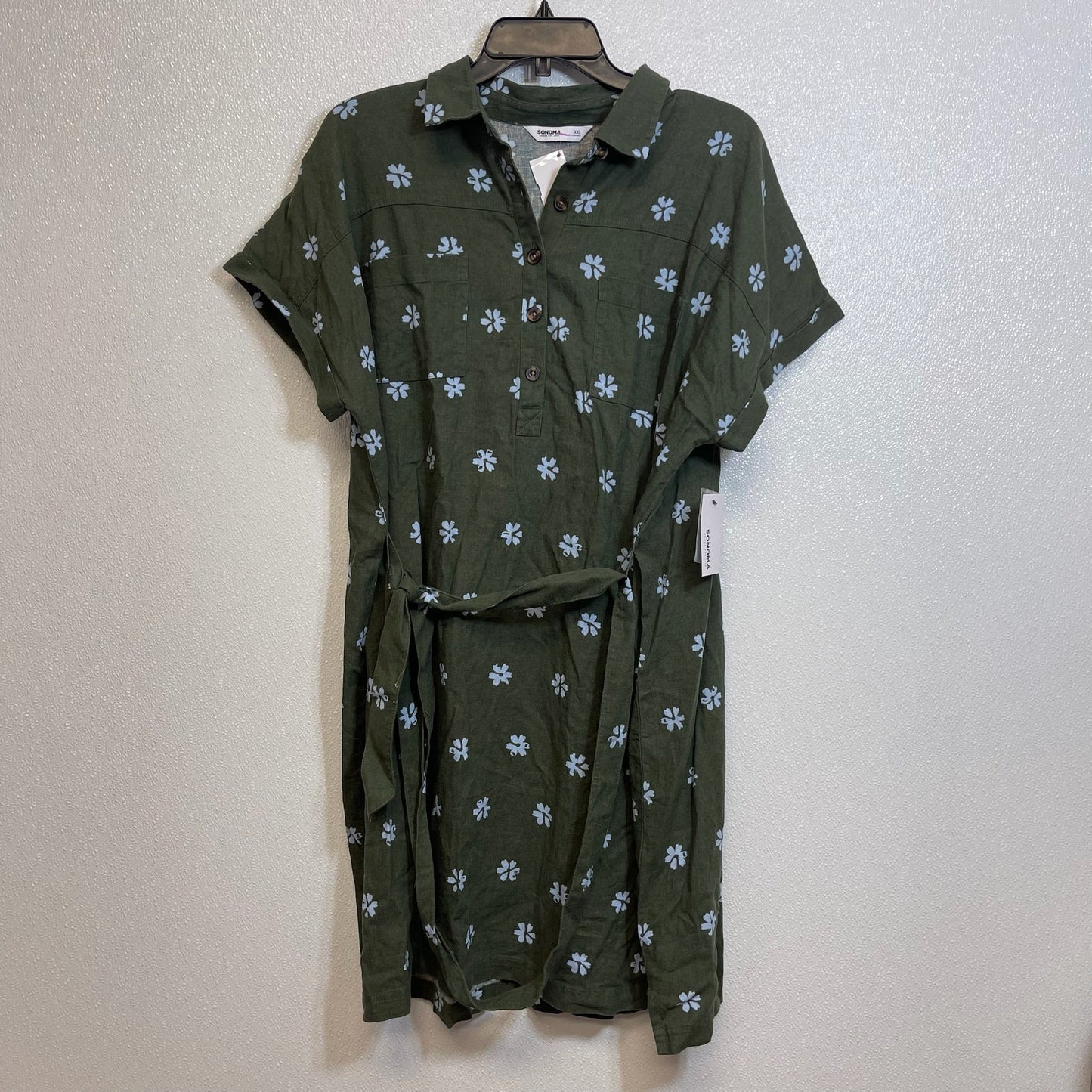 Olive Dress Casual Short Sonoma O, Size Xxl