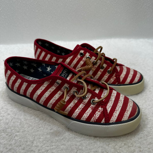 Flag Shoes Sneakers Sperry, Size 6