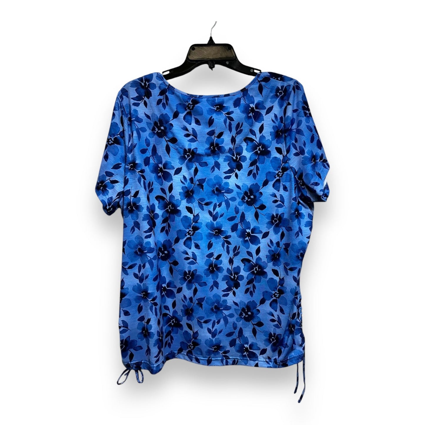 Top Short Sleeve Basic By Cme In Blue, Size: 1x