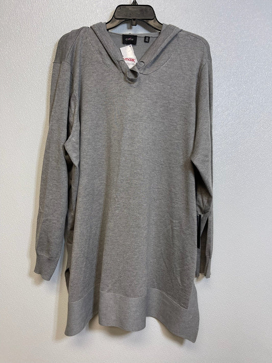 Grey Top Long Sleeve Cyrus Knits, Size 3x