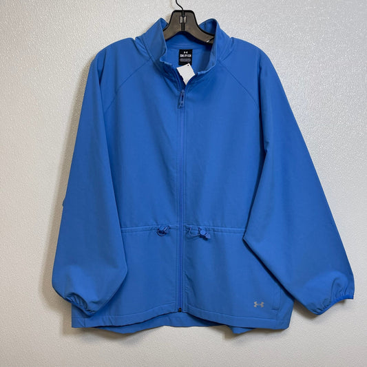 Athletic Jacket By Under Armour In Blue, Size: S