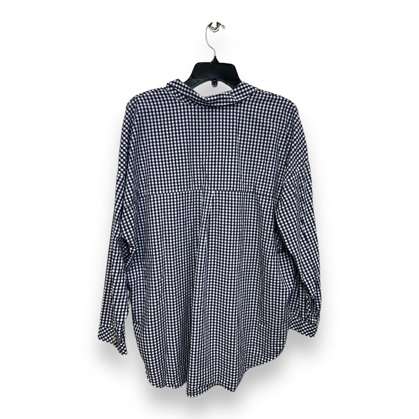 Top Long Sleeve By J Jill O In Checked, Size: L