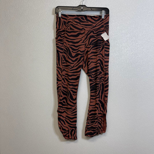 Athletic Leggings By Fabletics In Animal Print, Size: L