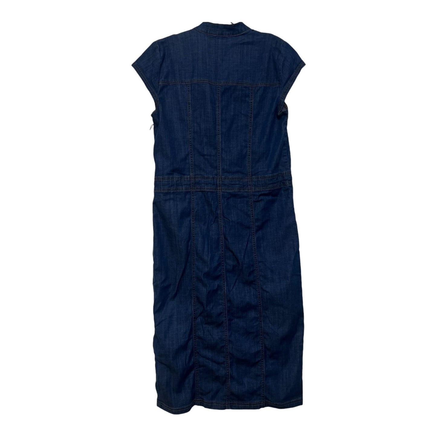 Dress Casual Midi By White House Black Market O In Denim, Size: 4