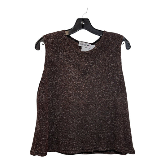 Top Sleeveless By Cmf In Sparkles, Size: L