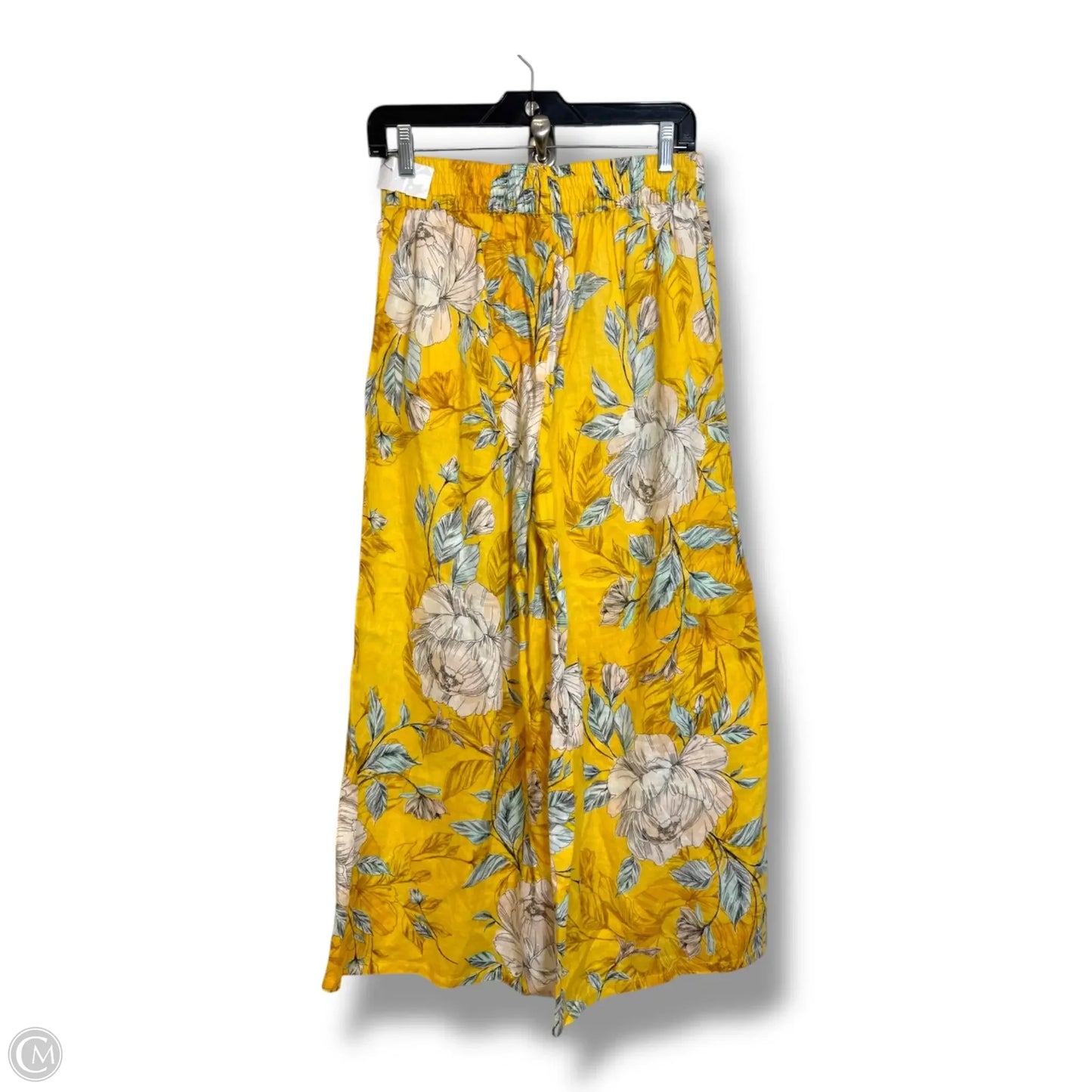 Pants Palazzo By Nicole Miller In Yellow, Size: S