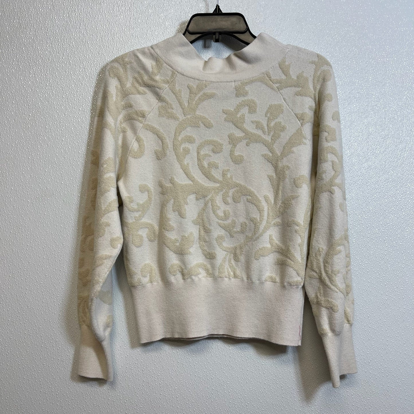 Top Long Sleeve By Anthropologie In Ivory, Size: Xs