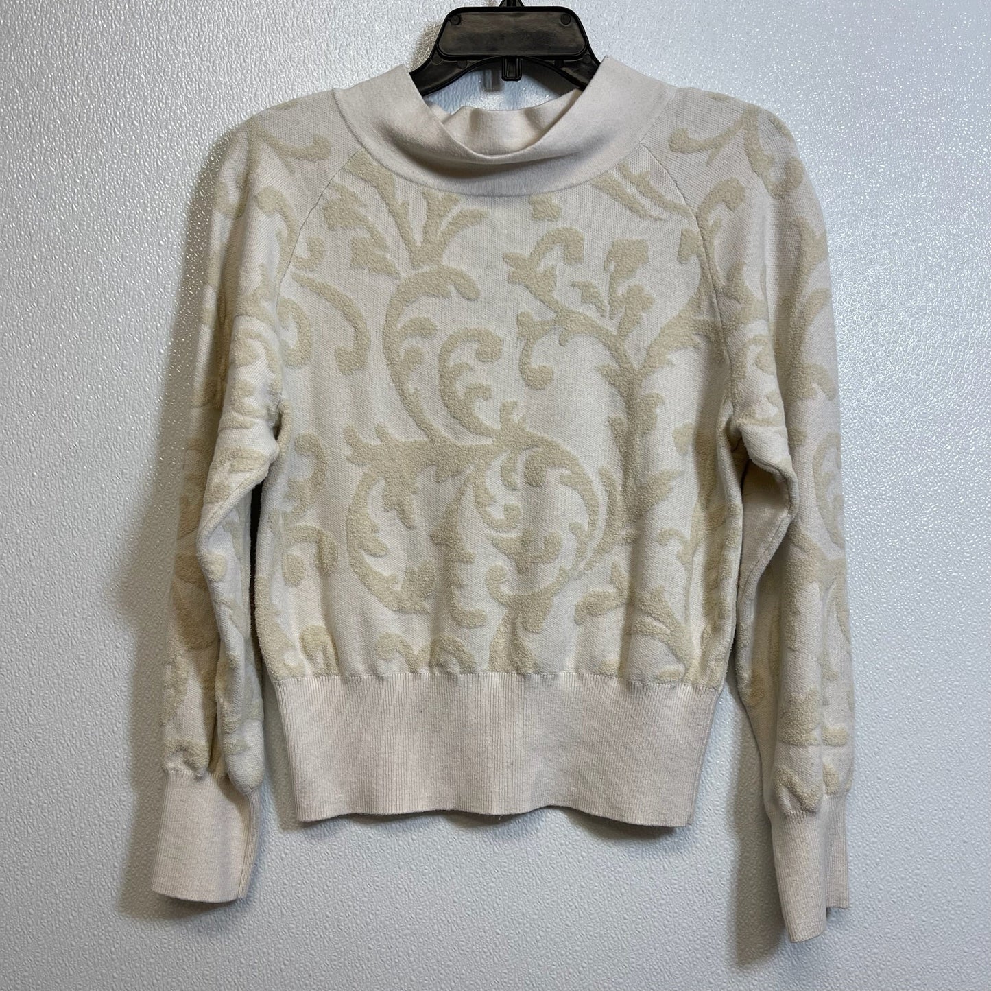 Top Long Sleeve By Anthropologie In Ivory, Size: Xs