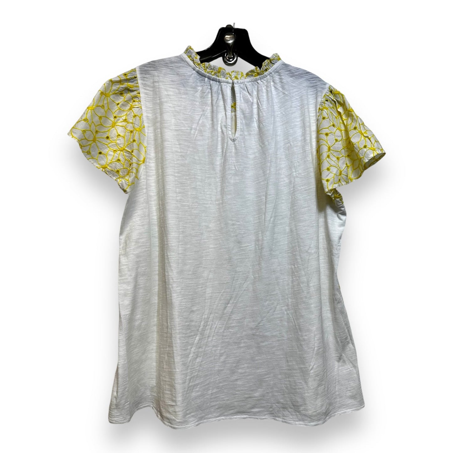 Top Short Sleeve By Lane Bryant O In Yellow, Size: 1x